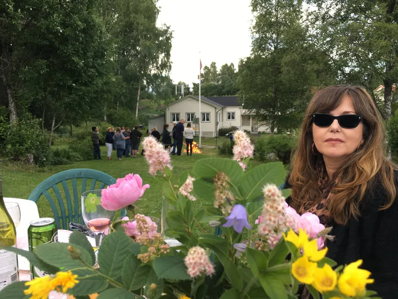 Bålet blir tent